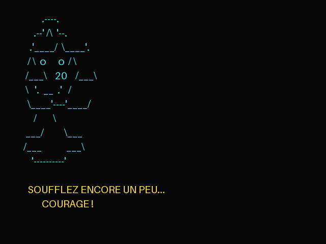 Mascotte dessinee en ASCII art