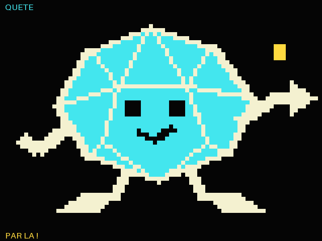 D20 Minitel indiquant le chemin d'une quete